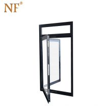 French tempered glass aluminum double glazed window